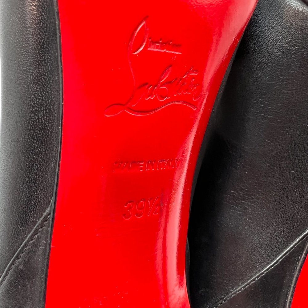 Christian Louboutin Black and Gold Ankle Boots - Picture 7 of 7